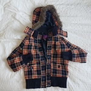 Jack BB Dakota Plaid button up coat